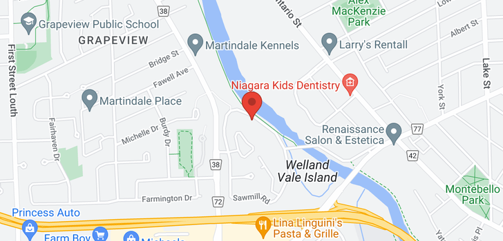 map of 109 Welland Vale Road